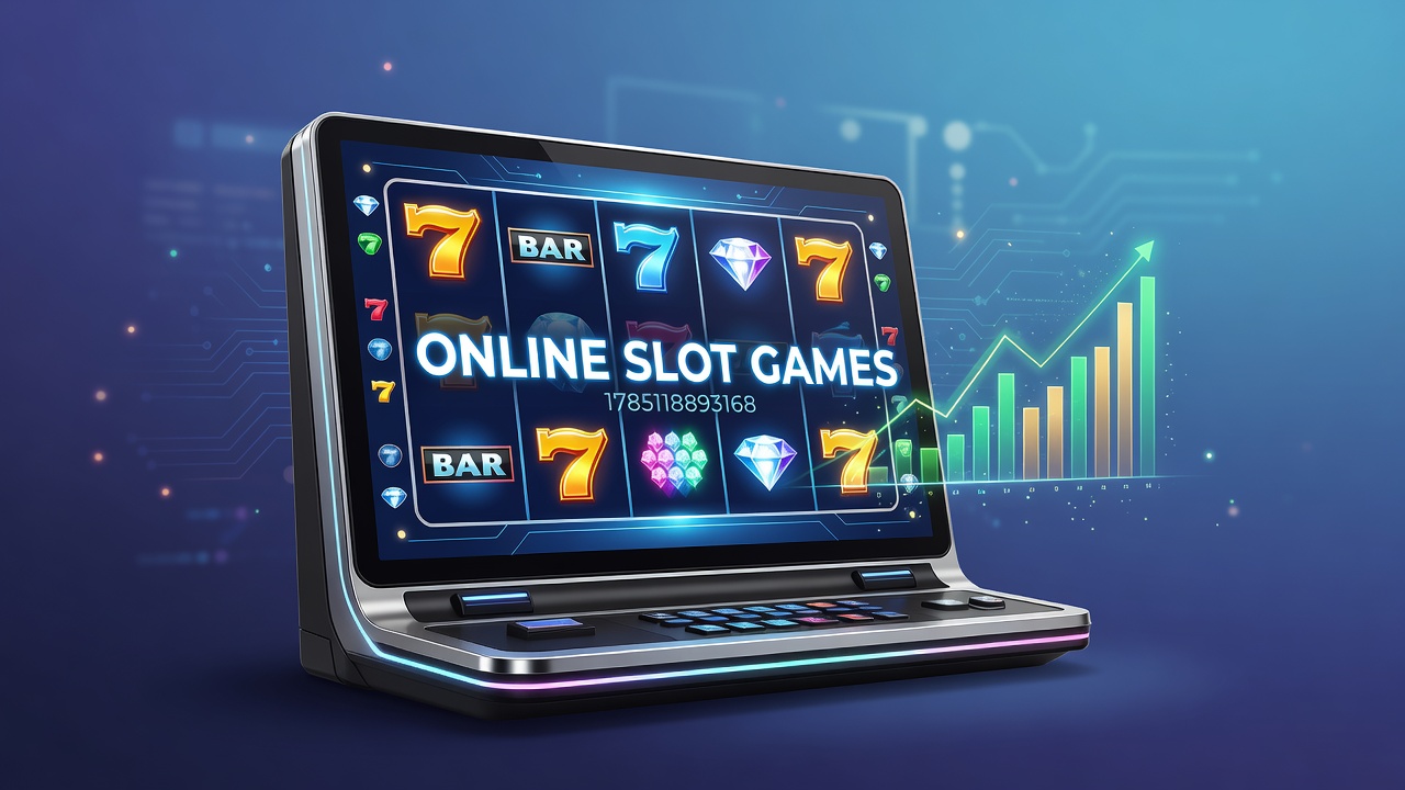 Modern online slot interface displayed on a mobile device with vibrant reel graphics and bonus indicators