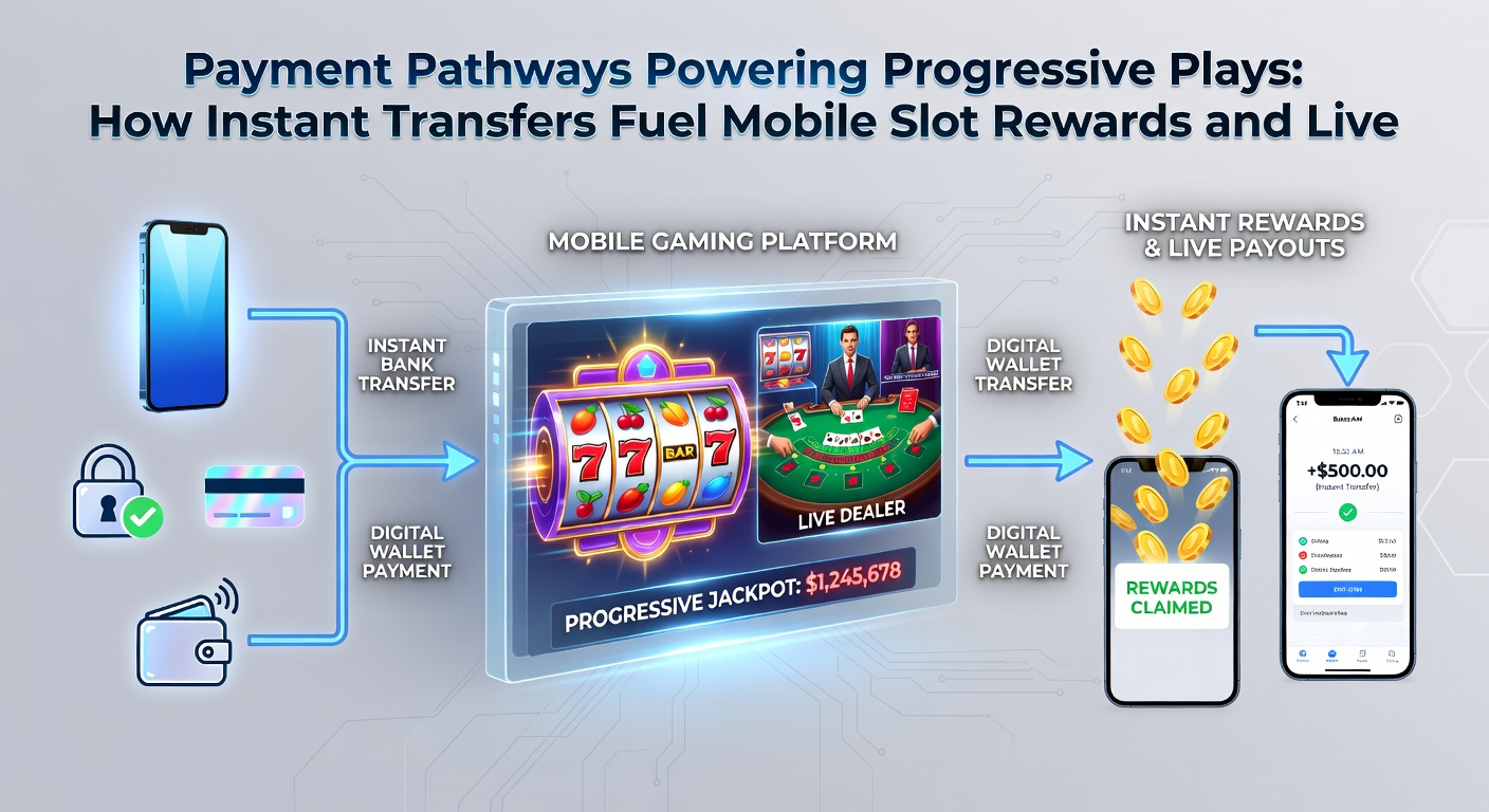 Mobile device displaying seamless transition from slot bonuses to live casino dealer tables powered by instant transfers
