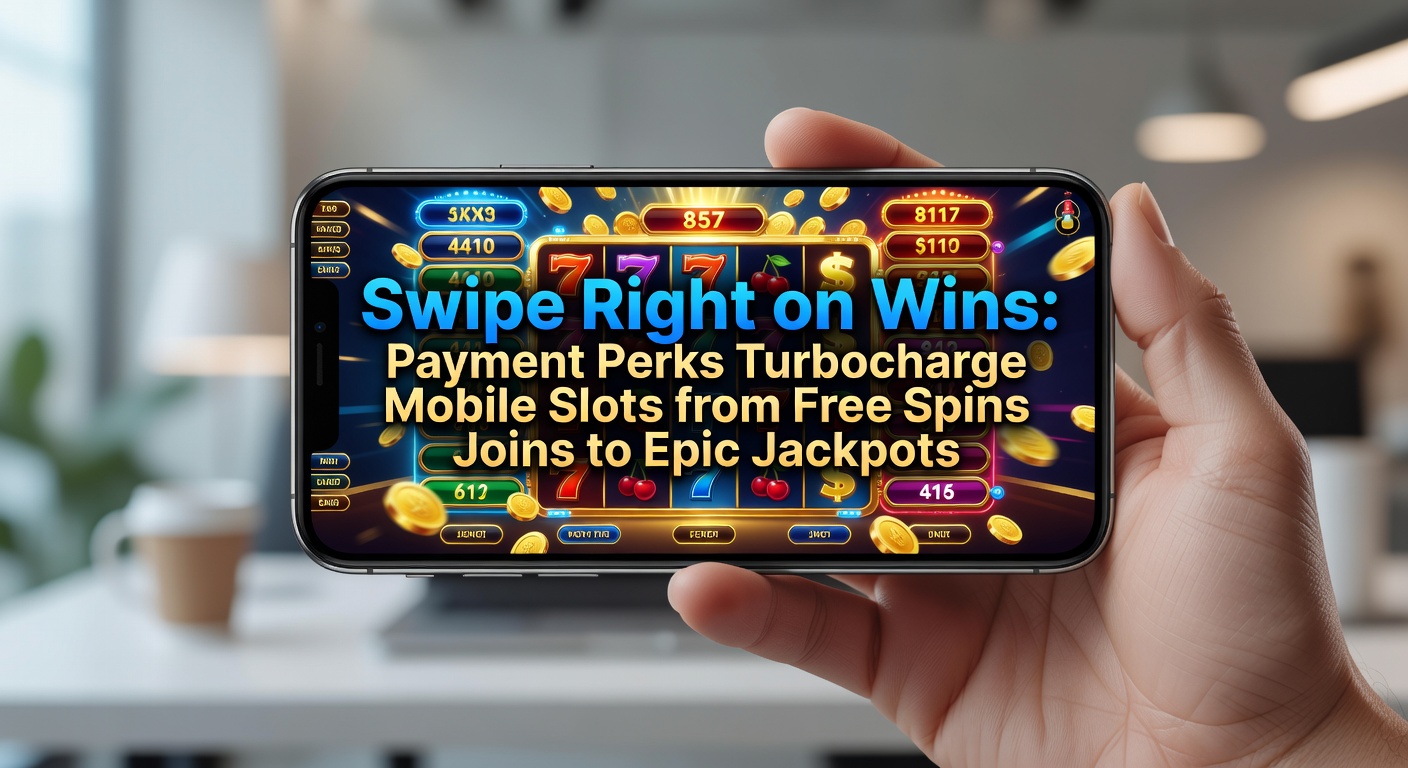 Dynamic close-up of a smartphone displaying stacked free spins morphing into a progressive jackpot explosion, with payment icons glowing green for instant transfer