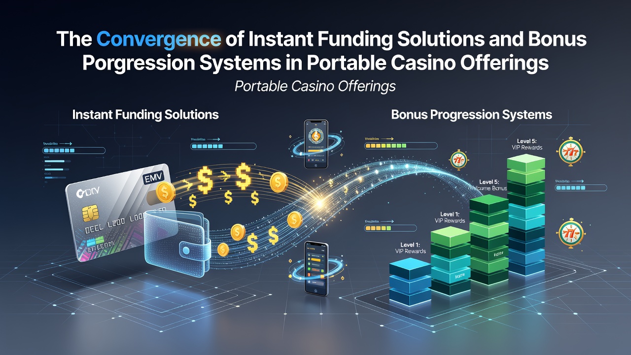 Mobile casino interface showing instant deposit options and bonus progress bar