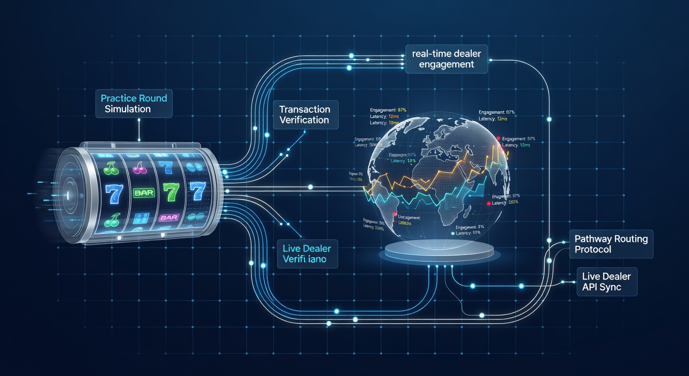 Diagram of transaction pathways connecting mobile slot practice to live casino dealer tables
